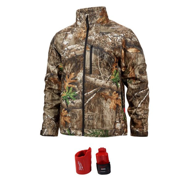 Milwaukee 224C-21XL M12 Heated Quietshell Xl Size Fabric and Fleece Heated Jacket Kit in Realtree Camouflage - XL, New