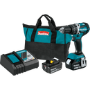 Makita XPH12T-R 18V LXT Lithium‑Ion Compact Brushless Cordless 1/2 in. Hammer Driver‑Drill Kit 5.0Ah, Reconditioned