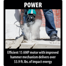 Makita HM1812-R 70 lb. Advanced AVT Breaker Hammer, accepts 1‑1/8 in. Hex bits (Reconditioned)