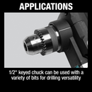 Makita XAD05Z-R 18V LXT Lithium‑Ion Brushless Cordless 1/2 in. Right Angle Drill, Tool Only, Reconditioned