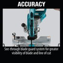Makita LS1019L-R 10 in. Dual‑Bevel Sliding Compound Miter Saw with Laser, Reconditioned