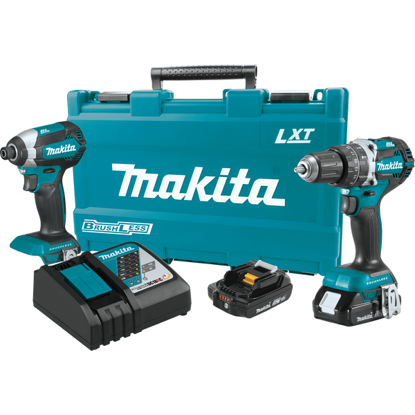 Makita XT269R 18V LXT® Li-Ion Compact Brushless Cordless 2‑Pc. Combo Kit (2.0Ah), (New) - ToolSteal.com