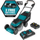 Makita XML08PT1-R 36V 18V X2 LXT Brushless 21 in. Self‑Propelled Commercial Lawn Mower Kit with 4 Batteries 5.0Ah, Reconditioned