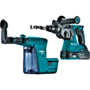 Makita XRH011TX-R 18V LXT Lithium‑Ion Brushless Cordless 1 in. Rotary Hammer Kit, accepts SDS‑PLUS bits, w/ HEPA Dust Extractor, 5.0Ah (Reconditioned)