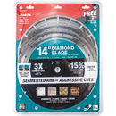 Makita B-69646 14 in. Diamond Blade, Segmented, General Purpose, Contractor 3/pk New