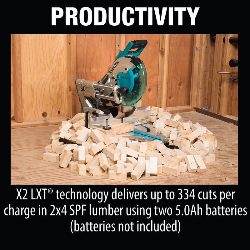 Makita XSL06Z-R 36V 18V X2 LXT Brushless 10 in. Dual‑Bevel Sliding Compound Miter Saw with Laser, Tool Only, Reconditioned