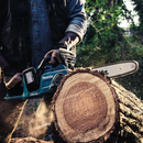 Makita XCU03PT1-R 36V 18V X2 LXT Brushless 14 in. Chain Saw Kit with 4 Batteries 5.0Ah, Reconditioned