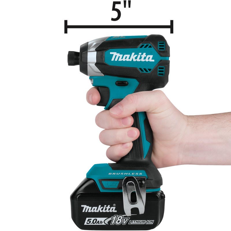 Makita XDT13T-R 18V LXT Lithium‑Ion Compact Brushless Cordless Impact Driver Kit 5.0Ah, Reconditioned