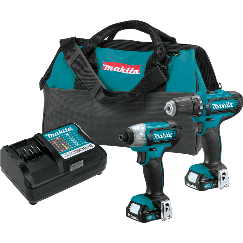 Makita CT226-R 12V max CXT Li‑Ion Cordless 2‑Pc. Combo Kit, Reconditio