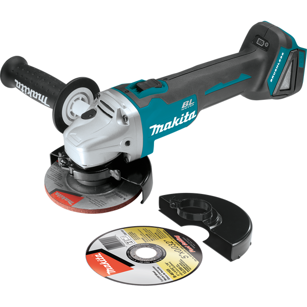 Makita XAG04Z 18V LXT® Lithium‑Ion Brushless Cordless 4‑1/2” / 5" Cut‑Off/Angle Grinder (Tool Only)(New) - ToolSteal.com
