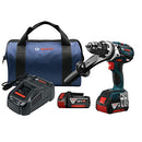 Bosch HDH183-01-RT 18V 4.0 Ah EC Cordless Li-Ion Brushless Brute Tough 1/2 in. Hammer Drill Driver Kit, Reconditioned