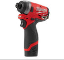 Milwaukee 2553-22 M12 Fuel 1/4 in. Hex Impact Driver Kit New