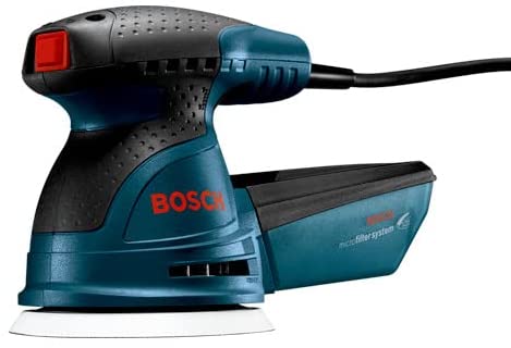 Bosch ROS20VSC-RT 5 in. VS Palm Random Orbit Sander Kit with Canvas Carrying Bag, Reconditioned
