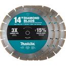 Makita B-69646 14 in. Diamond Blade, Segmented, General Purpose, Contractor 3/pk New