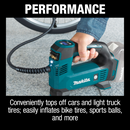 Makita DMP180ZX 18V LXT Lithium‑Ion Cordless Inflator, Tool Only, New