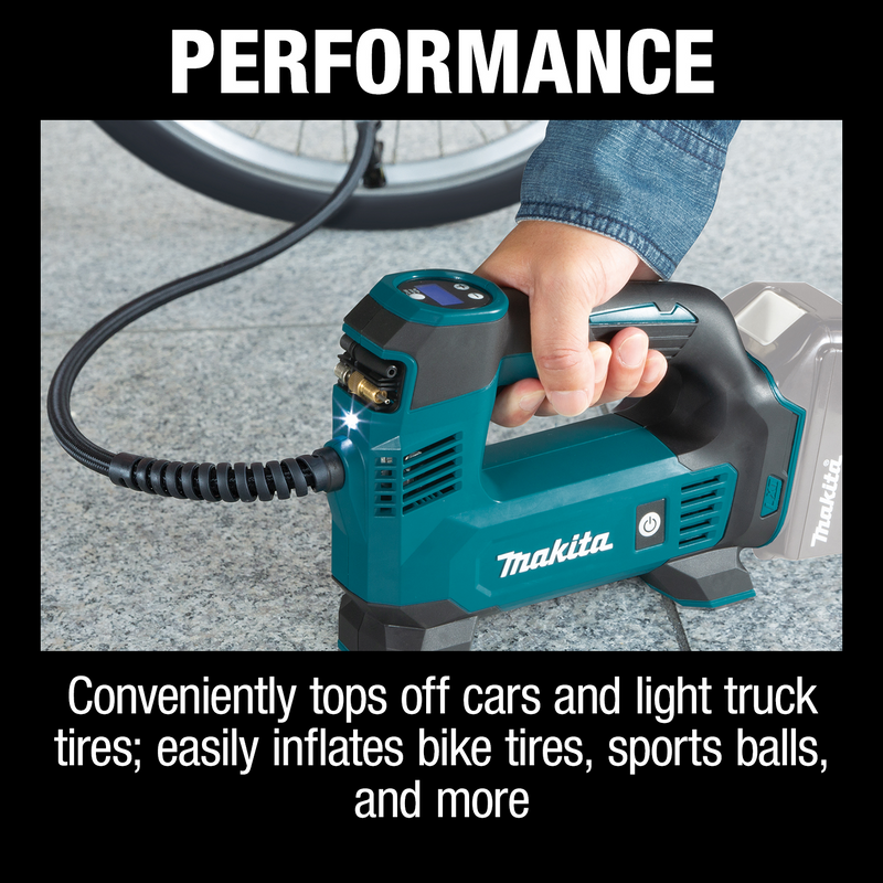 Makita DMP180ZX-R 18V LXT Lithium‑Ion Cordless Inflator, Tool Only, Re