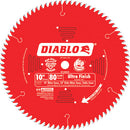 Diablo D1080X 10 in. x 80 Tooth Ultra Finish Saw Blade, New