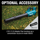 Makita XBU03Z-R 18V LXT Lithium‑Ion Brushless Cordless Blower, Tool Only, Reconditioned