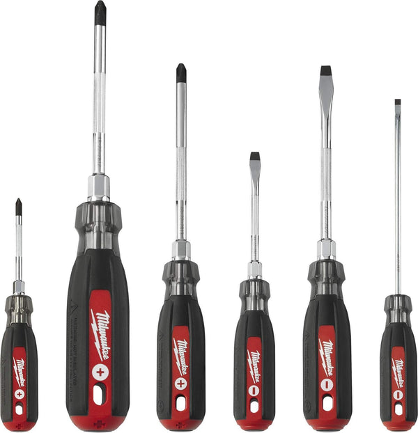 Milwaukee 48-22-2886 Cushion Grip Screwdriver Kit - 6 PC, New