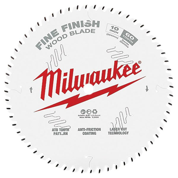 Milwaukee 48-40-1028 10 in. 60T Fine Finish Circular Saw Blade, New