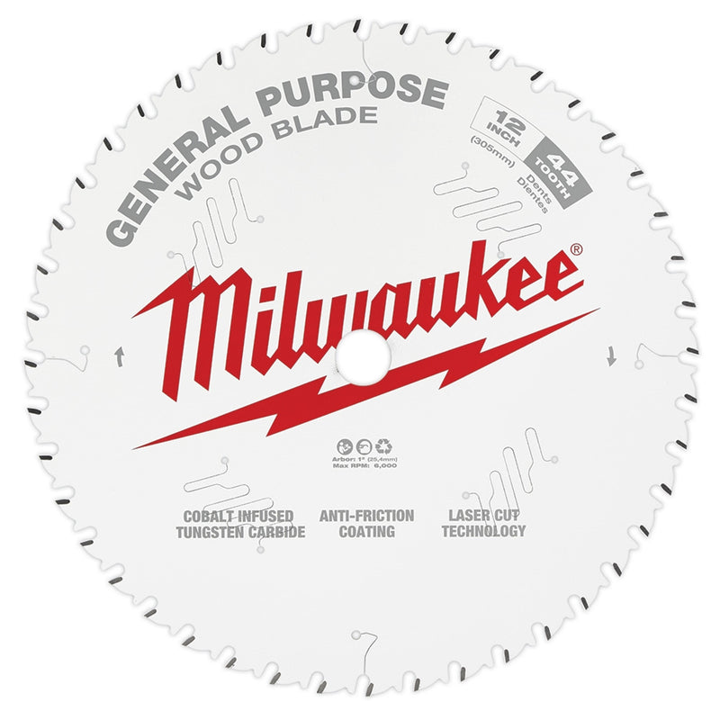 Milwaukee 48-40-1220 12 in. 44T General Purpose Circular Saw Blade, New