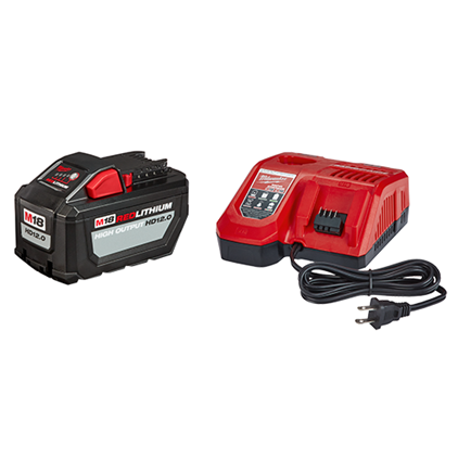 Milwaukee 48-59-1200 M18 REDLITHIUM™ HIGH OUTPUT™ HD12.0 Battery Pack w/ Rapid Charger, (New) - ToolSteal.com