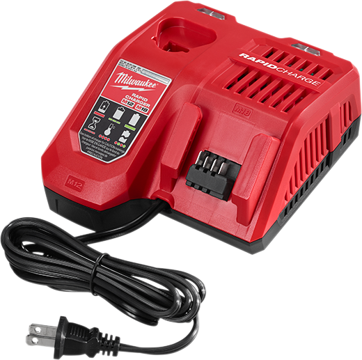 Milwaukee 48-59-1200 M18 REDLITHIUM™ HIGH OUTPUT™ HD12.0 Battery Pack w/ Rapid Charger, (New) - ToolSteal.com