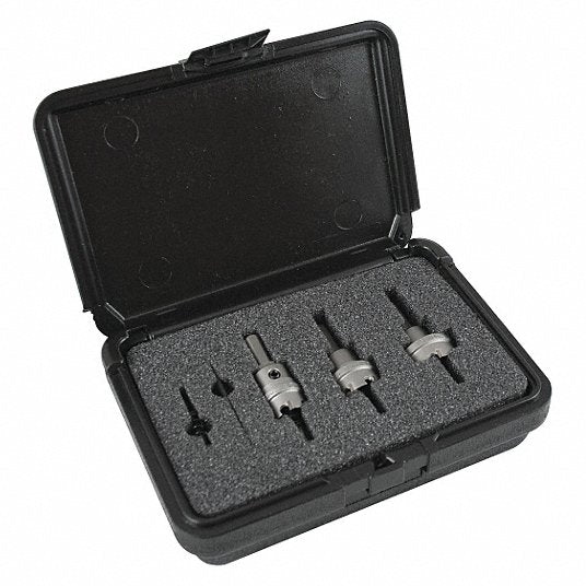 MK Morse CTS01 Carbide Hole Cutter Kit, 6PC, New