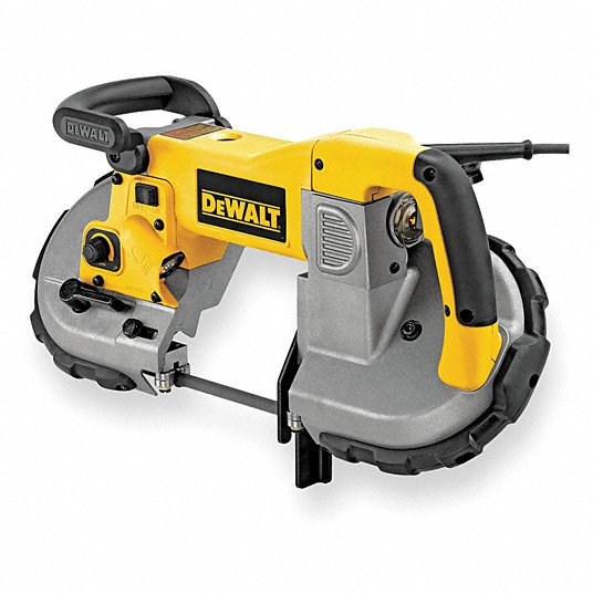 DeWalt D28770K 6 Amp 4-3/4-Inch-by-4-3/4-Inch Capacity 80 to 280 Feet Per Minute Variable Speed Portable Band Saw with Case, New