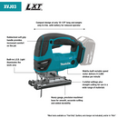 Makita XVJ03Z-R 18V LXT Lithium‑Ion Cordless Jig Saw, Tool Only, Reconditioned