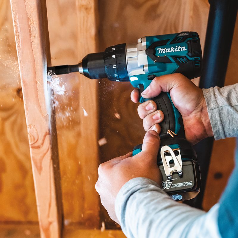 Makita XT257TB 18V LXT Lithium-Ion Brushless Impact Driver and Hammer Driver Drill Combo Kit, (5.0Ah), (New) - ToolSteal.com