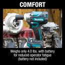 Makita XWT15Z-R 18V LXT Lithium‑Ion Brushless Cordless 4‑Speed 1/2 in. Sq. Drive Impact Wrench w/ Detent Anvil, Tool Only, Reconditioned