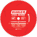 Diablo D1472CF Steel Demon 14 Inch 72 Tooth Metal Cutting Blade, New