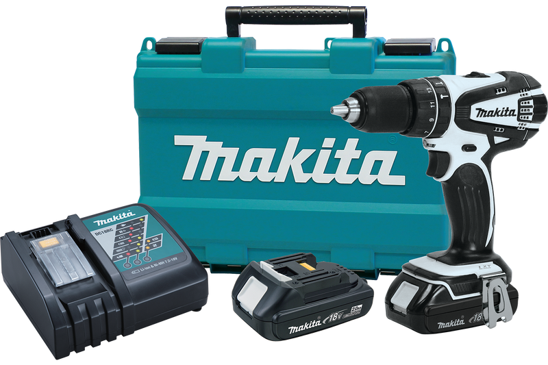 Makita XPH01RW 18V LXT® Lithium‑Ion Compact Cordless 1/2" Hammer Driver‑Drill Kit (2.0Ah), (New) - ToolSteal.com