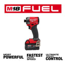 Milwaukee 2953-22 M18 FUEL 1/4 in. Hex Impact Driver Kit, New