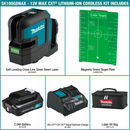 Makita SK105GDNAX 12V max CXT Li‑Ion Cordless Self‑Leveling Cross‑Line Green Beam Laser Kit, 2.0Ah, New