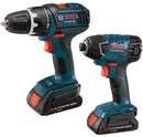Bosch CLPK232-180-RT 18V Lithium-Ion 1/2 in. Drill Driver and Impact Driver Combo Kit, Reconditioned
