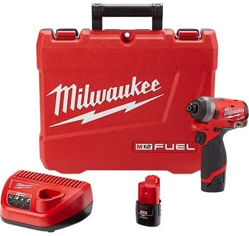 Milwaukee 2553-22 M12 Fuel 1/4 in. Hex Impact Driver Kit New