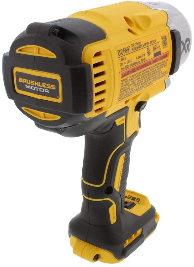 DeWalt DCF897B 20V Max XR High Torque 3/4 Impact Wrench W. Hog Ring Retention Pin Anvil Bare, New