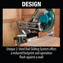 Makita XSL06Z-R 36V 18V X2 LXT Brushless 10 in. Dual‑Bevel Sliding Compound Miter Saw with Laser, Tool Only, Reconditioned