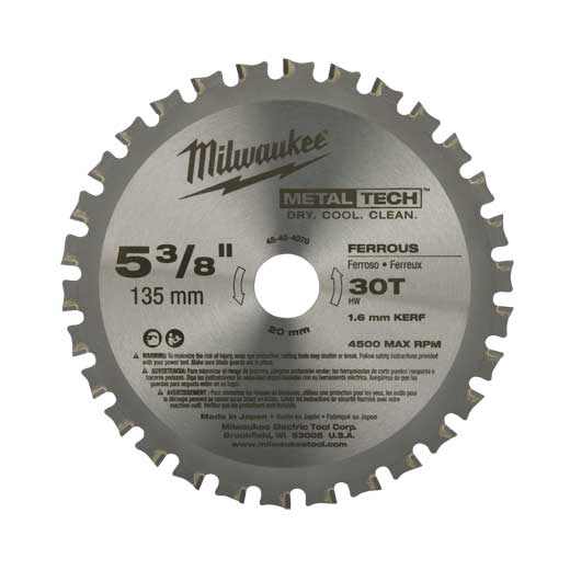 Milwaukee 48-40-4070 5-3/8 in. Metal & Stainless Cutting Circular Saw Blade New
