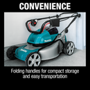 Makita XML03CM1-R 36V 18V X2 LXT Brushless 18 in. Lawn Mower Kit with 4 Batteries 4.0Ah, Local Pick Up Only