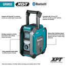 Makita GRM03 40V Max XGT Cordless Bluetooth Job Site Radio, Tool Only, New