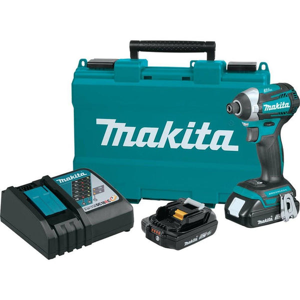 Makita XDT14R-R 18V LXT Cordless Lithium-Ion Compact Brushless Quick-Shift Mode 3-Speed Impact Driver Kit, Reconditioned