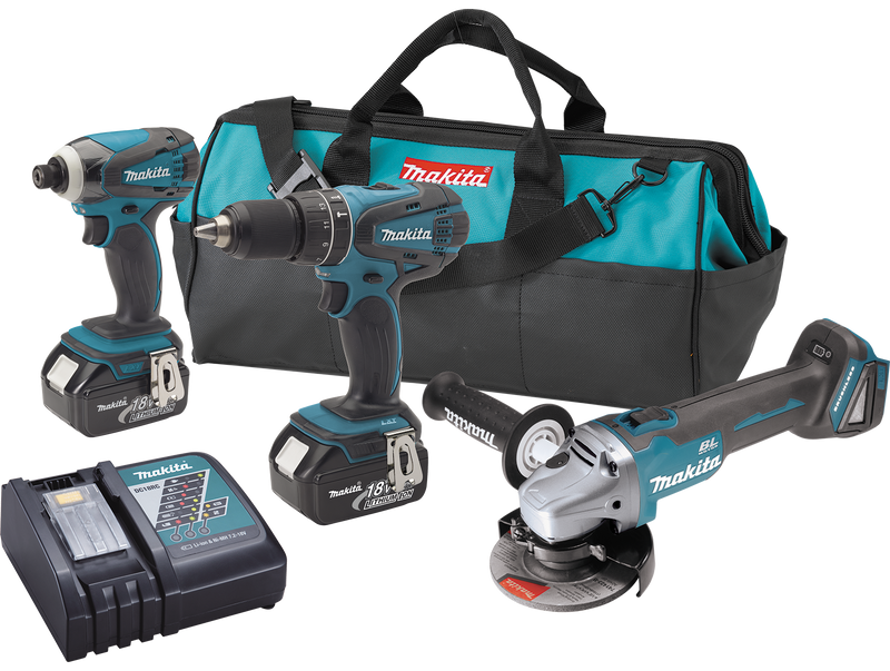 Makita XT324 18V LXT 3-Piece Lithium-Ion Cordless Combo Kit, (Reconditioned) - ToolSteal.com