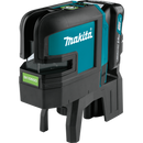 Makita SK106GDNAX-R 12V max CXT Lithium‑Ion Cordless Self‑Leveling Cross‑Line/4‑Point Green Beam Laser Kit 2.0Ah, Reconditioned