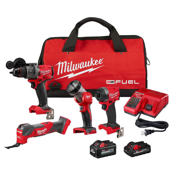 Milwaukee 3698-24MT M18 FUEL 4 Tool Combo Kit, New
