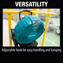 Makita CF100DZ 12V max CXT® Lithium‑Ion Cordless 7‑1/8" Fan, Tool Only, New