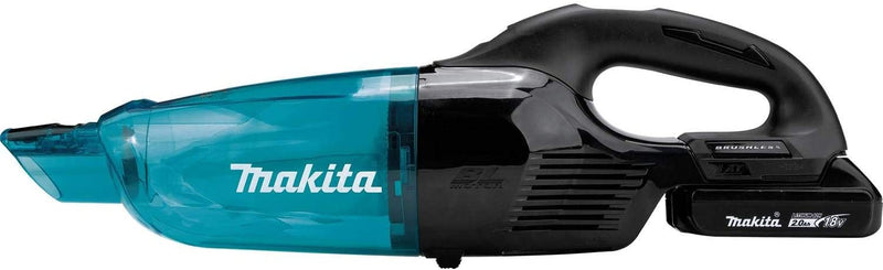 Makita XLC04R1BX4 18V LXT Lithium‑ion Compact Brushless Cordless 3‑Speed Vacuum Kit, w/ Push Button 2.0Ah, New