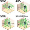 Bosch GLL3-330CG 360⁰ Connected Green-Beam Three-Plane Leveling and Alignment Line Laser, New